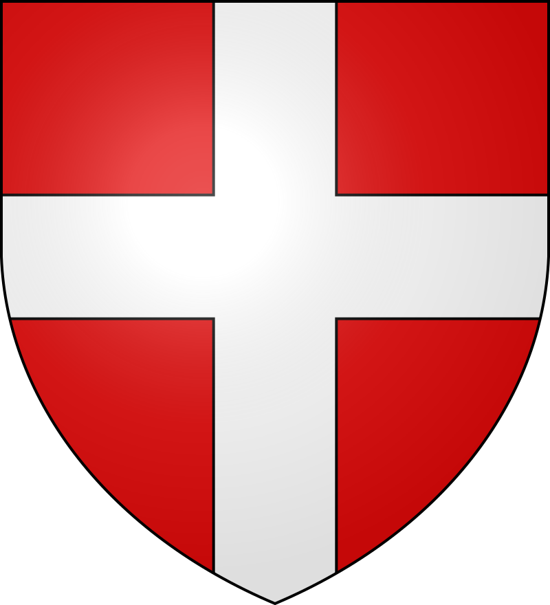 De gueules à la croix d'argent
